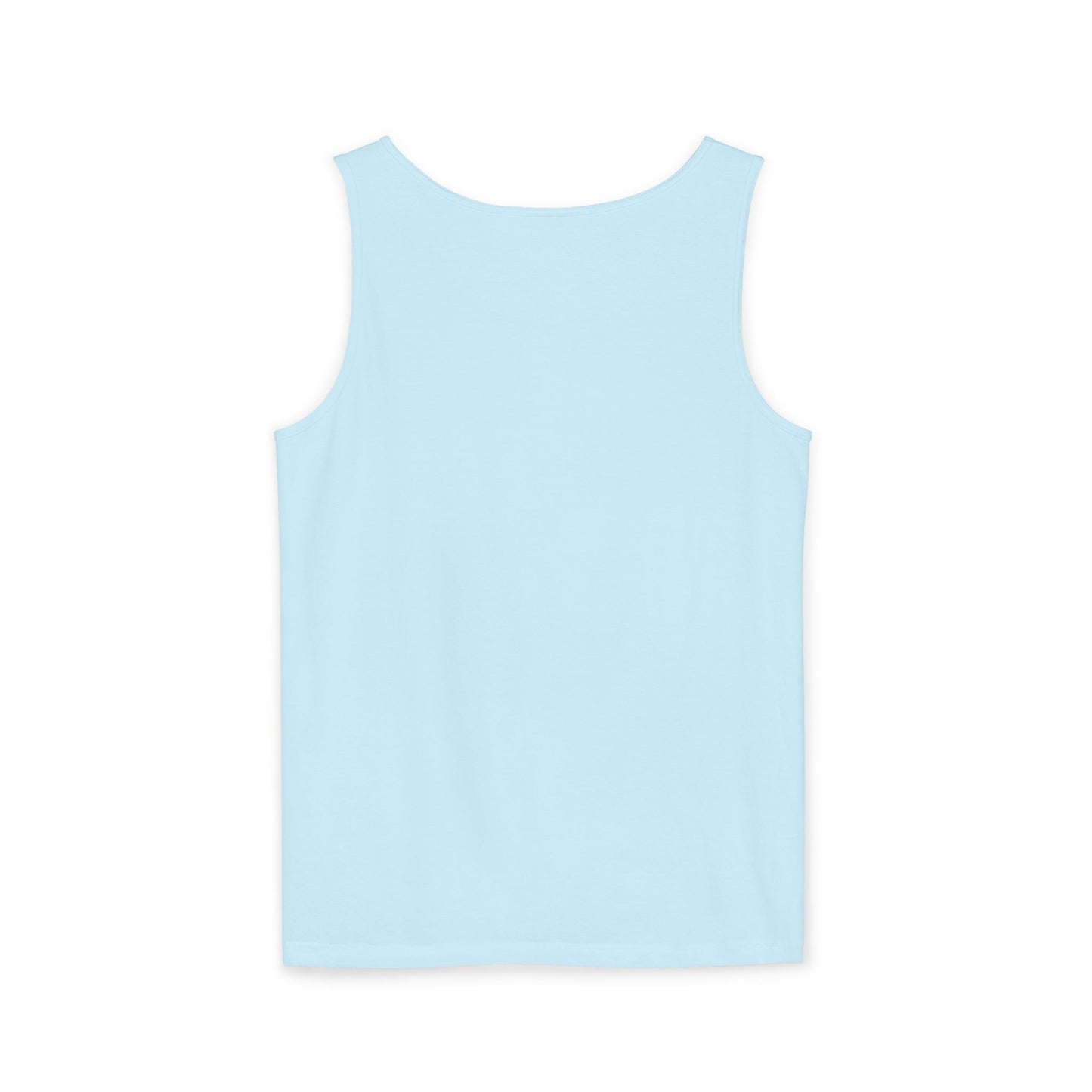 Women's Garment-Dyed Tank Top with Persion Calligraphy, Poam and Painting