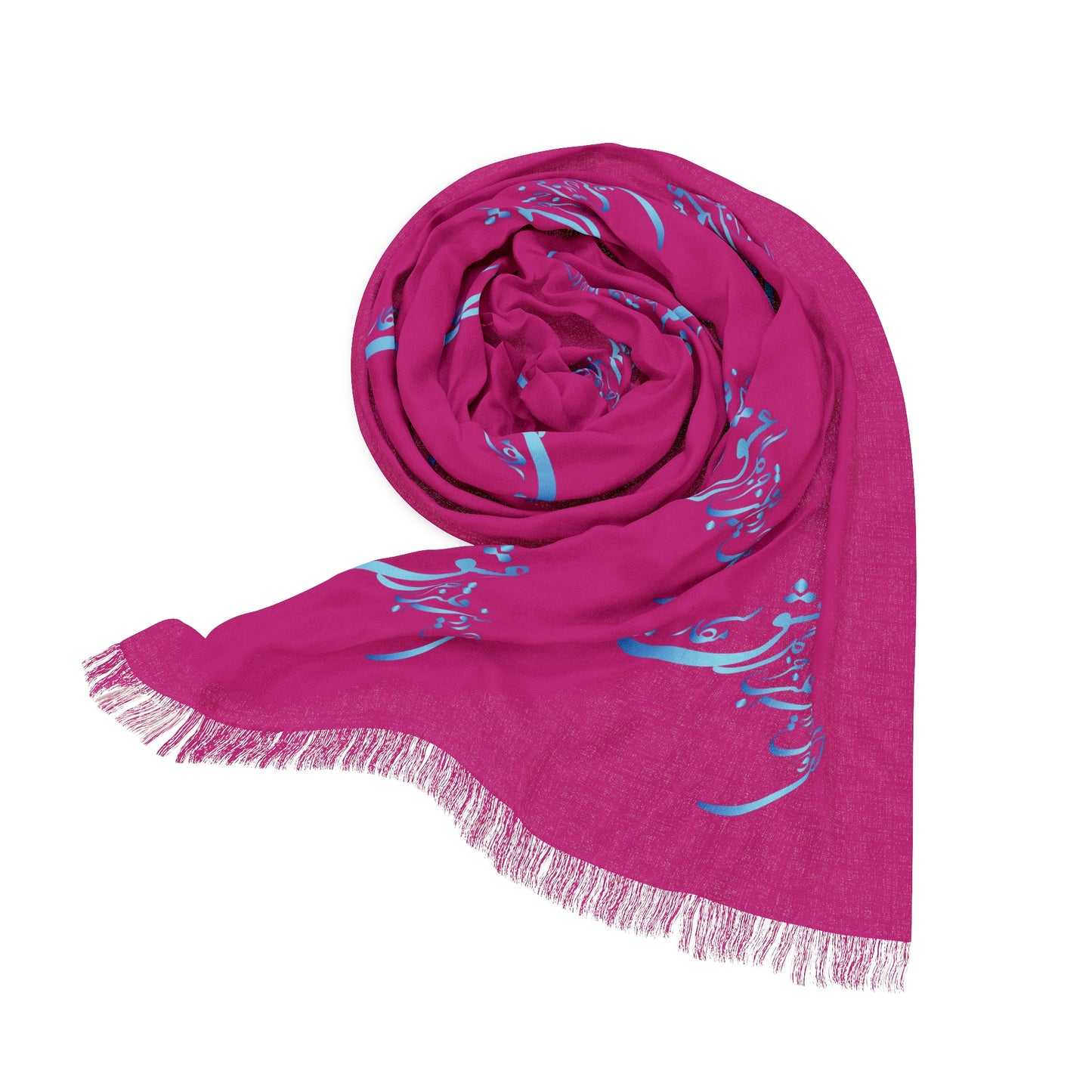 PERSIAN CALLIGRAPHY LIGHT SCARF ای دوست در روضه قلب جز گل عشق مکار