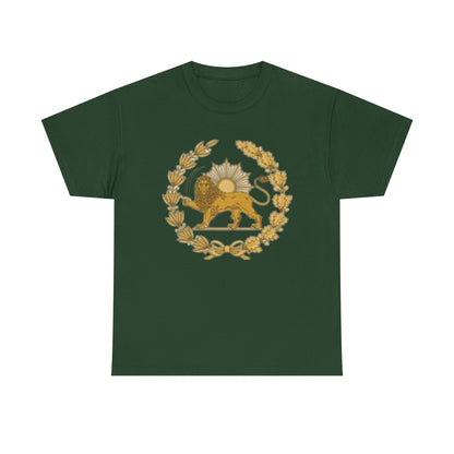 T-SHIRT VINTAGE LION PERSAN ET SOLEIL – SYMBOLE IRANIEN