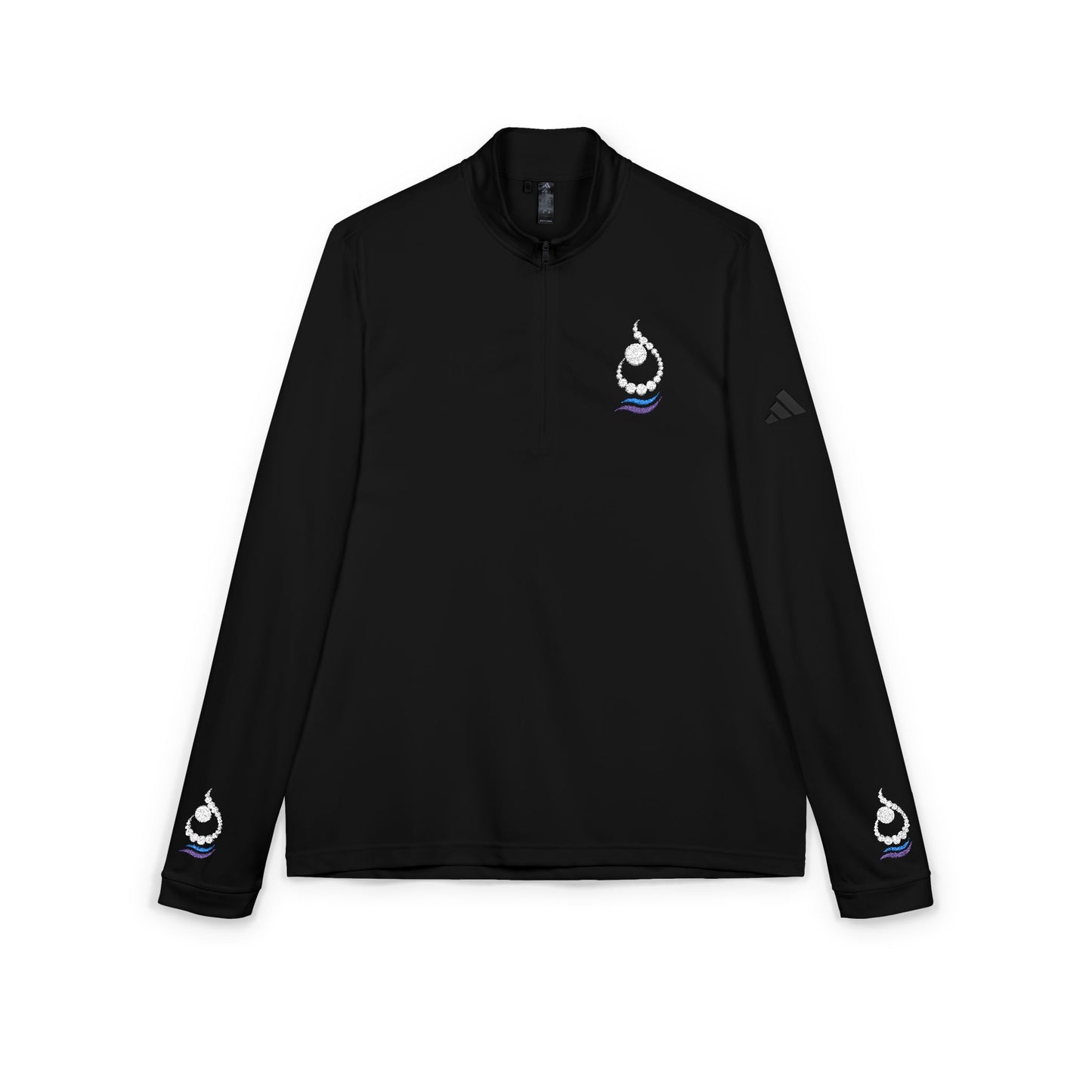 ن ALPHABET N ADIDAS QUARTER-ZIP | EMBROIDERED PERFORMANCE PULLOVER