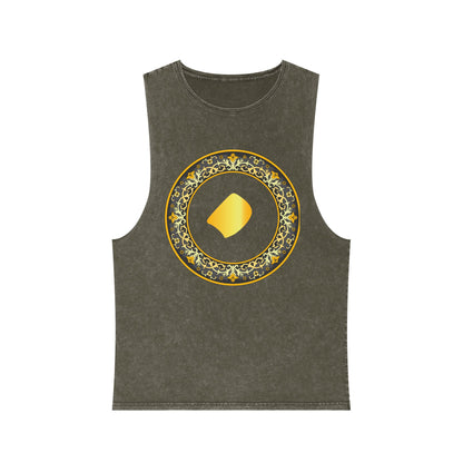 FARSI DOT UNISEX STONEWASH TANK TOP WITH TAZHIB نقطه فارسی