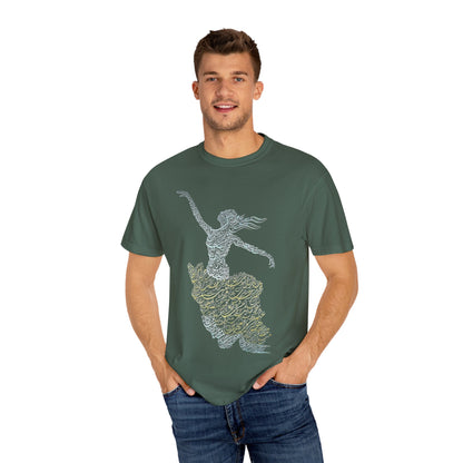 PERSIAN IRAN MAP WOMEN CALLIGRAPHY T-SHIRT