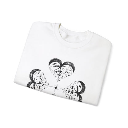 UNISEX FARSI CALLIGRAPHY HEART SWEATSHIRT: 'MAL MANI' BY MOEIN
