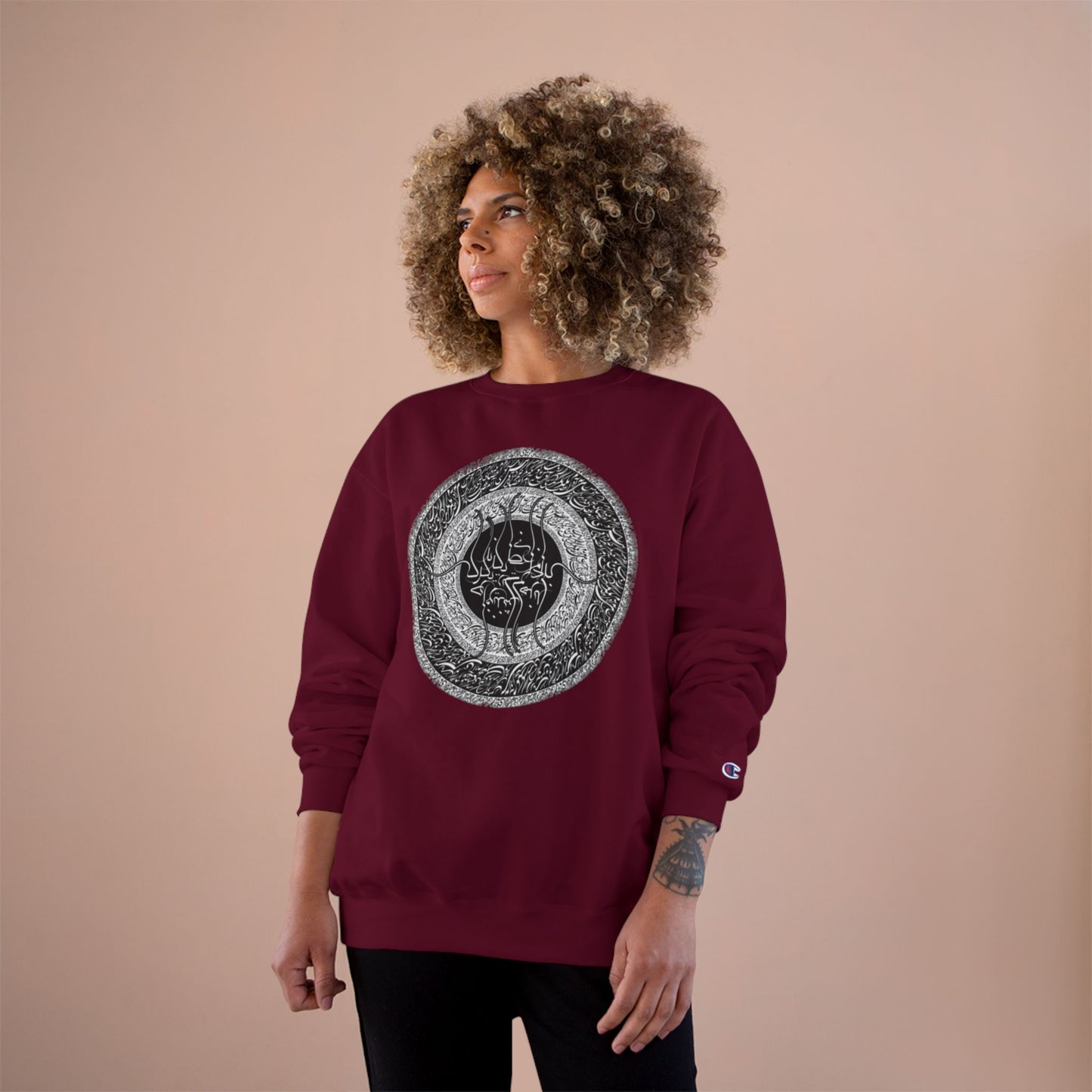 PREMIUM  Farsi Poetry Unisex Eco Champion Sweatshirt  بنی آدم اعضای یکدیگرند
