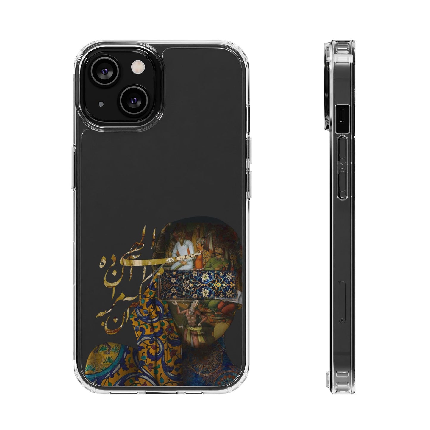 PERSIAN CLEAR PHONE CASE – CULTURAL FARSI DESIGN | "الهی مرا آن ده که آن به" |