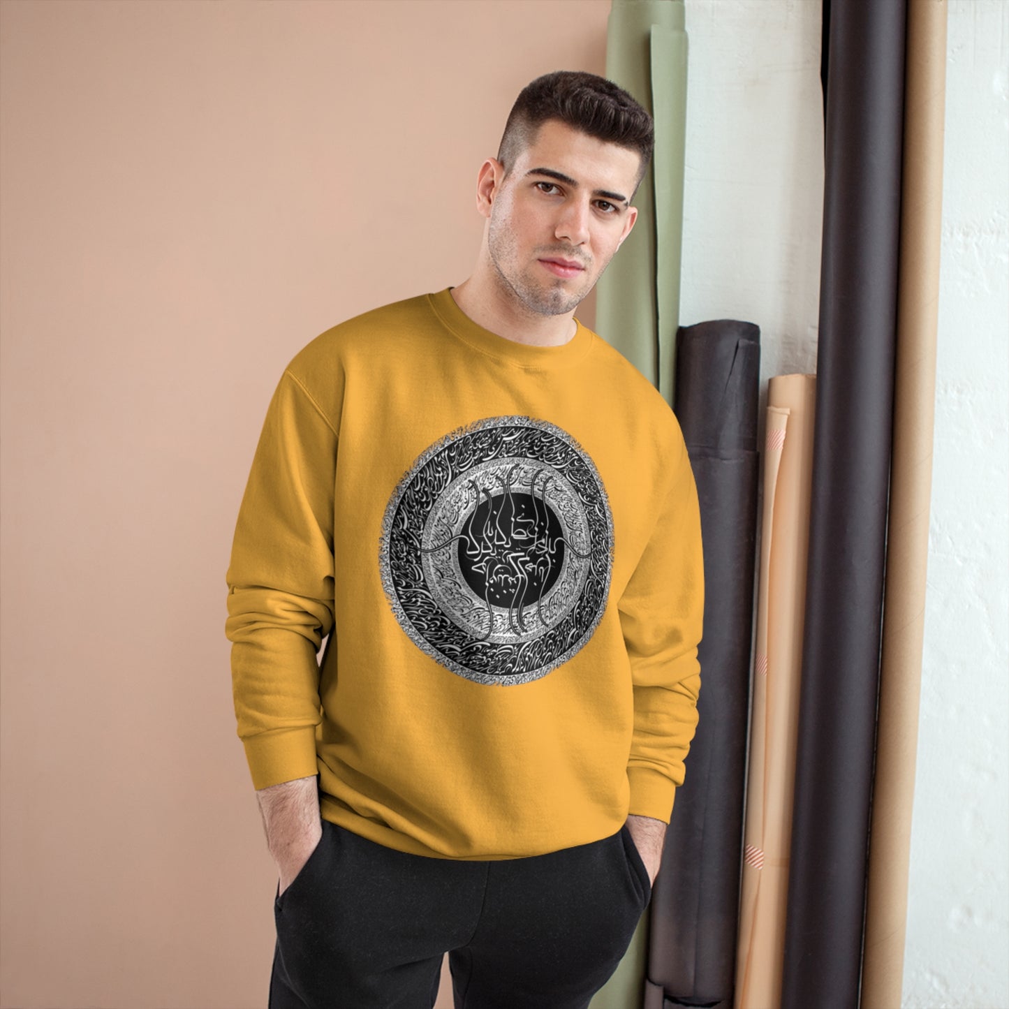 َUnisex Eco Champion Sweatshirt with Farsi Poem