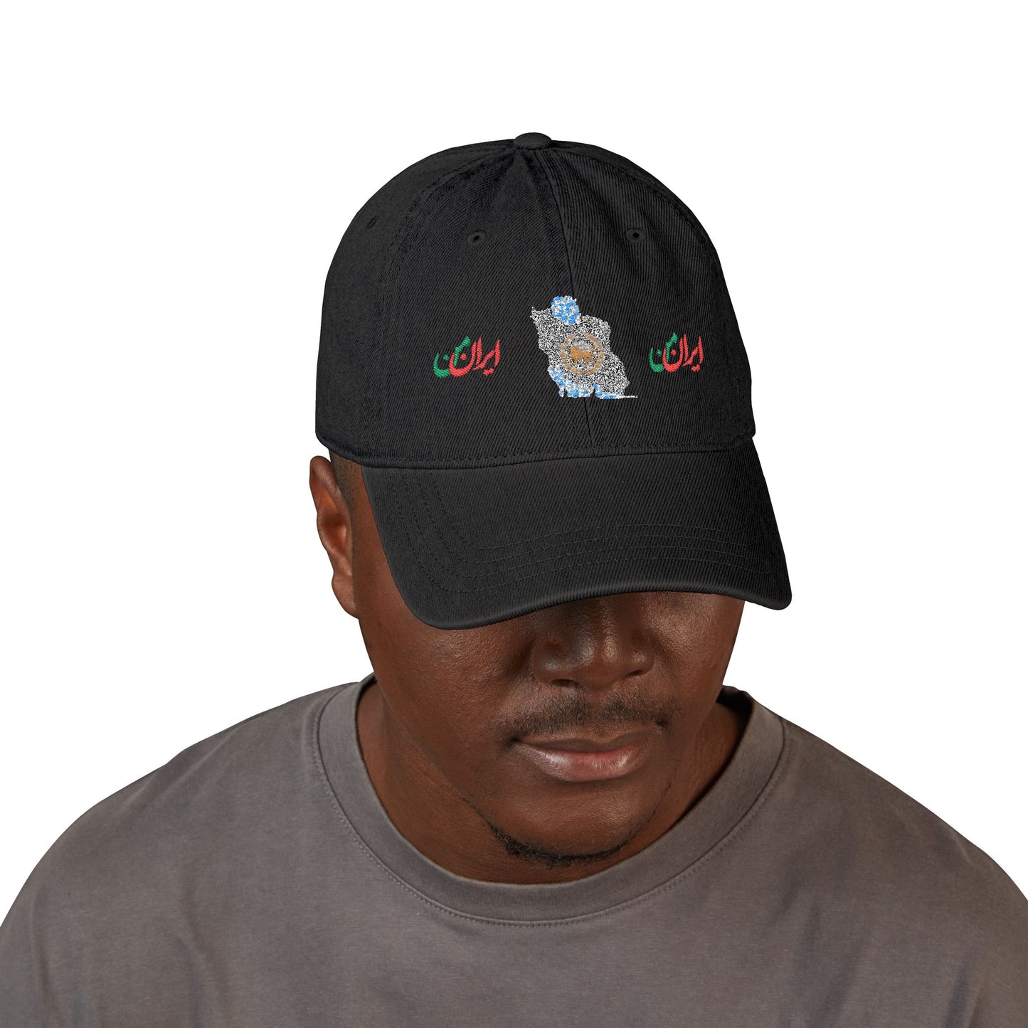 IRANIAN FLAG BUCKET HAT | AOP OUTDOOR HAT | "ایران من" (My Iran)