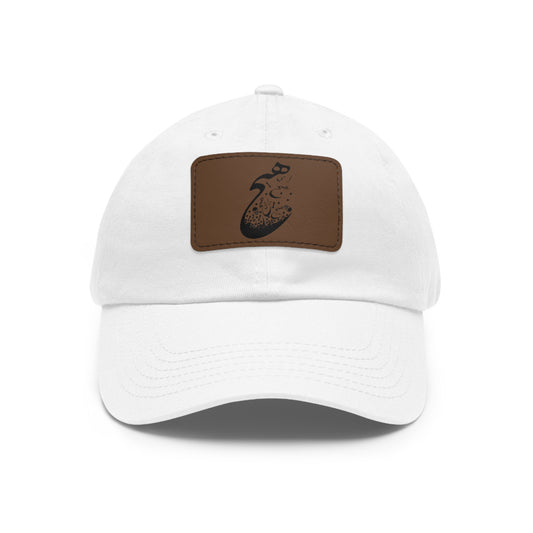 Persion Calligraphy Dad Hat with Leather Patch