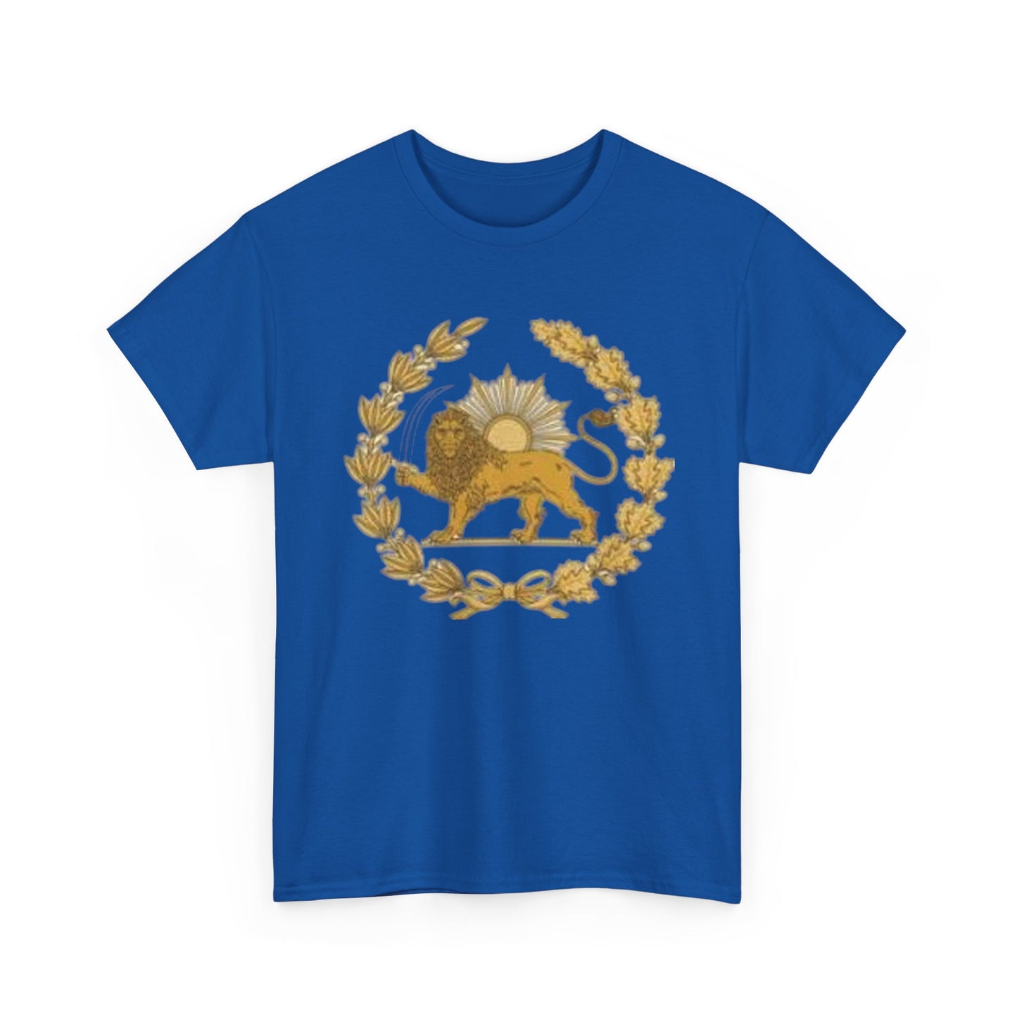 T-SHIRT VINTAGE LION PERSAN ET SOLEIL – SYMBOLE IRANIEN