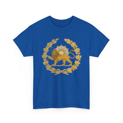 T-SHIRT VINTAGE LION PERSAN ET SOLEIL – SYMBOLE IRANIEN
