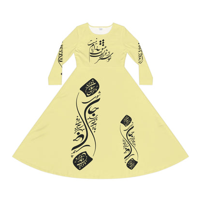 PERSIAN CALLIGRAPHY DANCE DRESS
