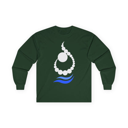 RELAXED WAVE LETTER “N / ن” LONG SLEEVE TEE