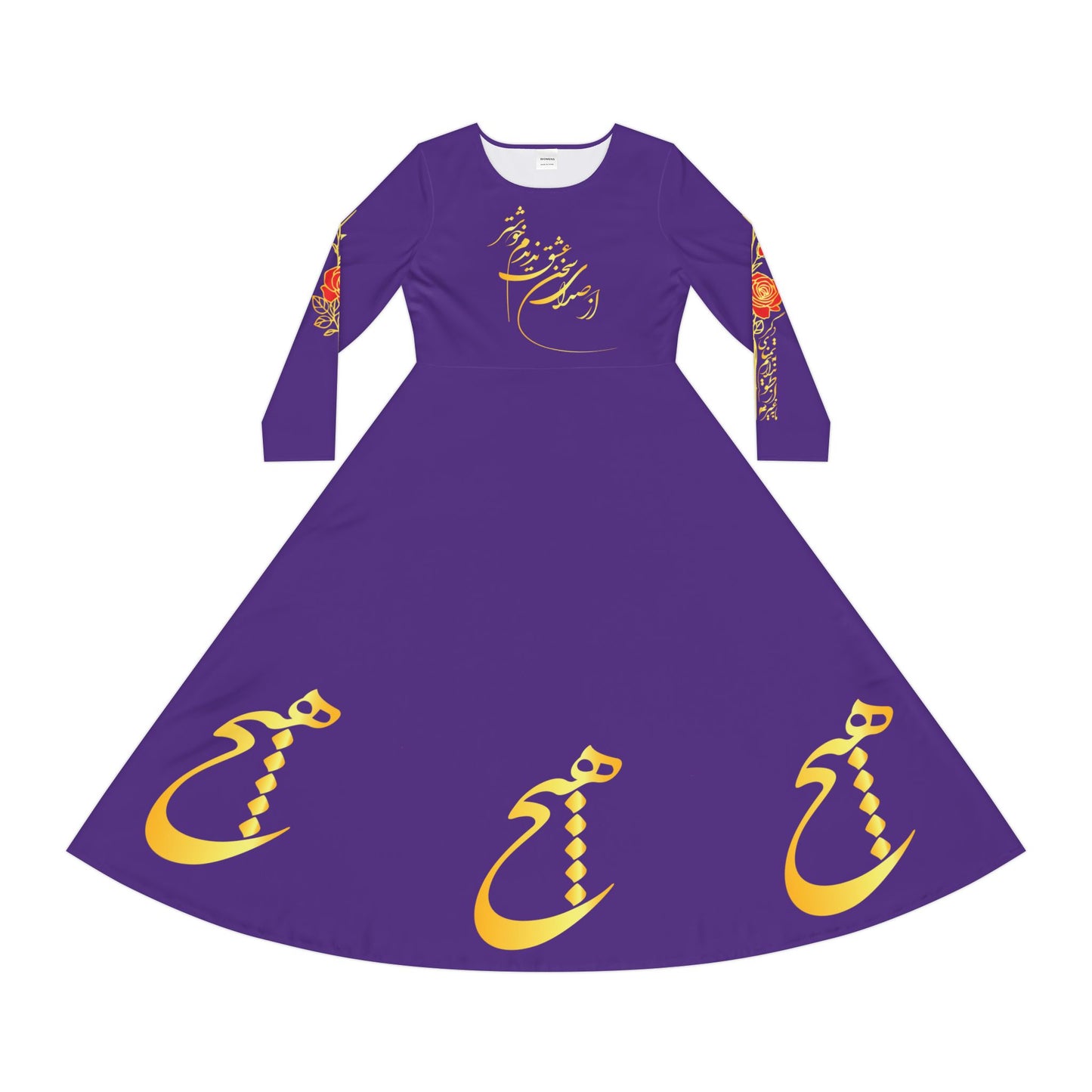 PERSIAN CALLIGRAPHY DANCE DRESS HICH