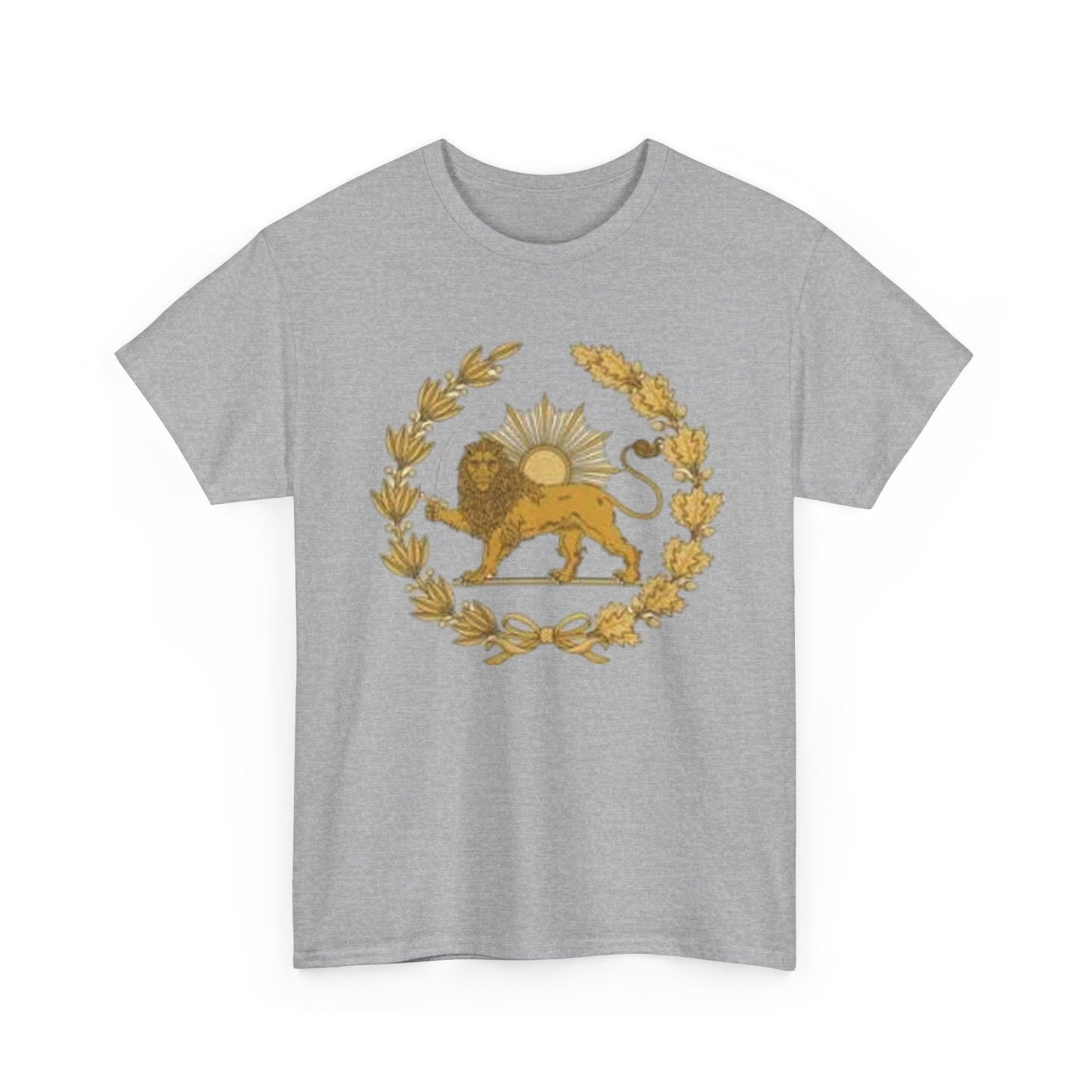 T-SHIRT VINTAGE LION PERSAN ET SOLEIL – SYMBOLE IRANIEN