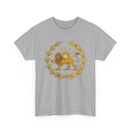 T-SHIRT VINTAGE LION PERSAN ET SOLEIL – SYMBOLE IRANIEN