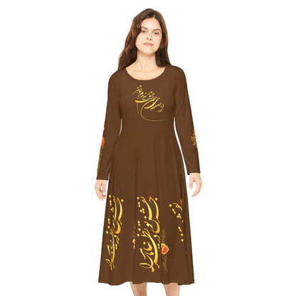 PERSIAN CALLIGRAPHY DANCE DRESSt