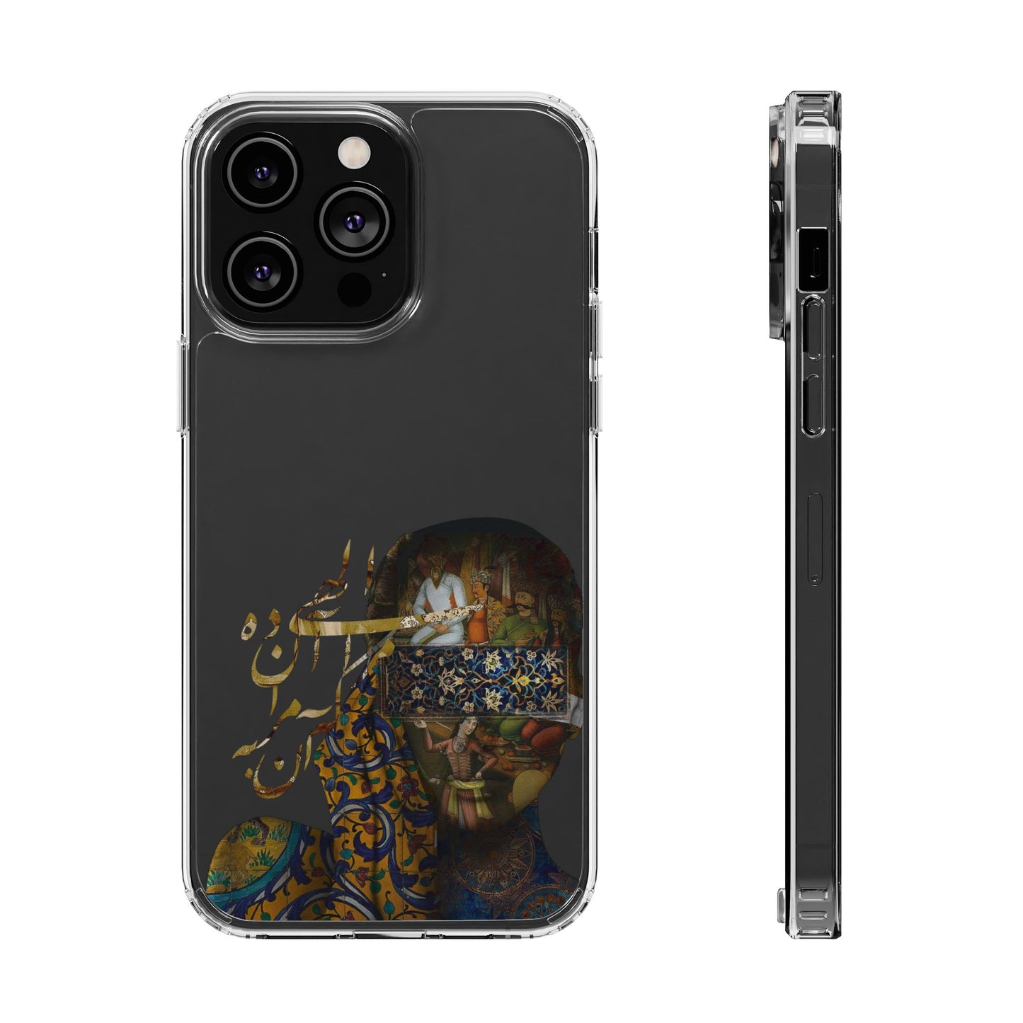 PERSIAN CLEAR PHONE CASE – CULTURAL FARSI DESIGN | "الهی مرا آن ده که آن به" |