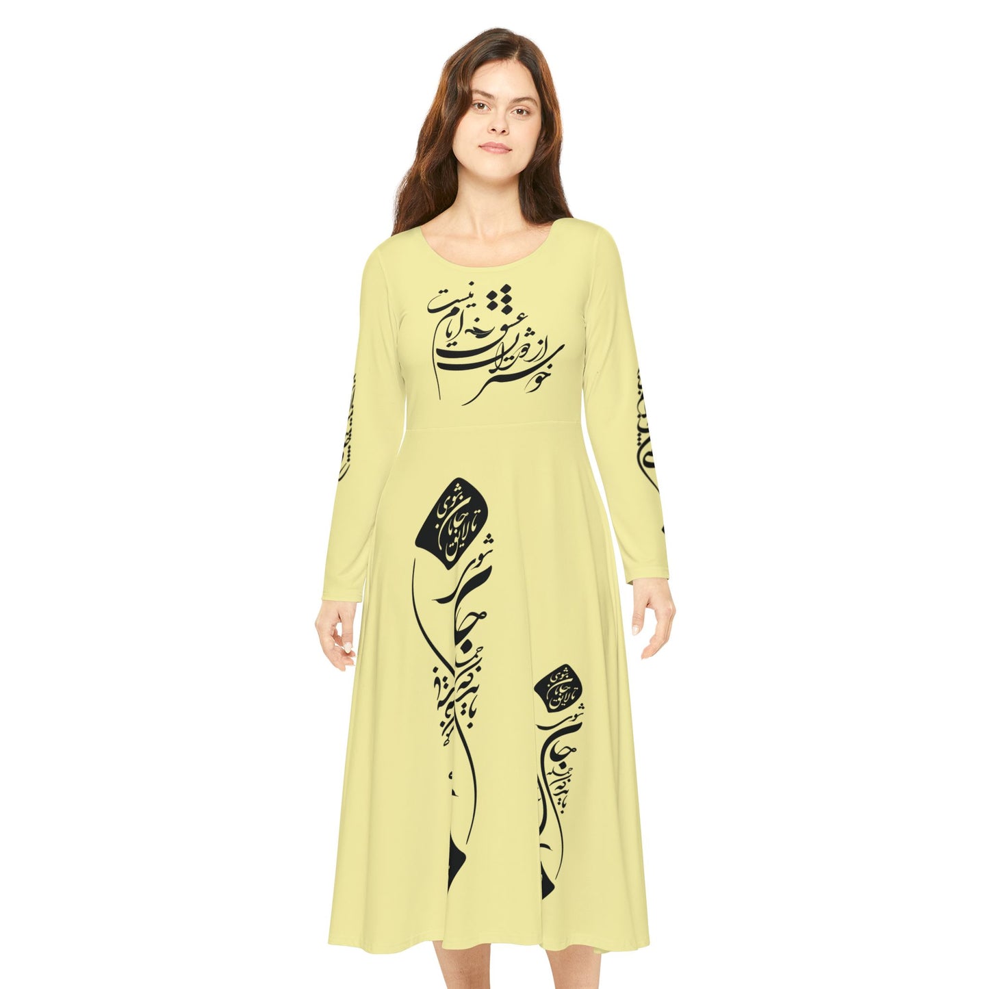 PERSIAN CALLIGRAPHY DANCE DRESS