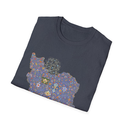 UNISEX IRAN MAP T-SHIRT WITH TAZHIB