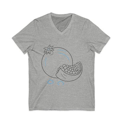 Pomegranate Bliss Unisex V-Neck Tee