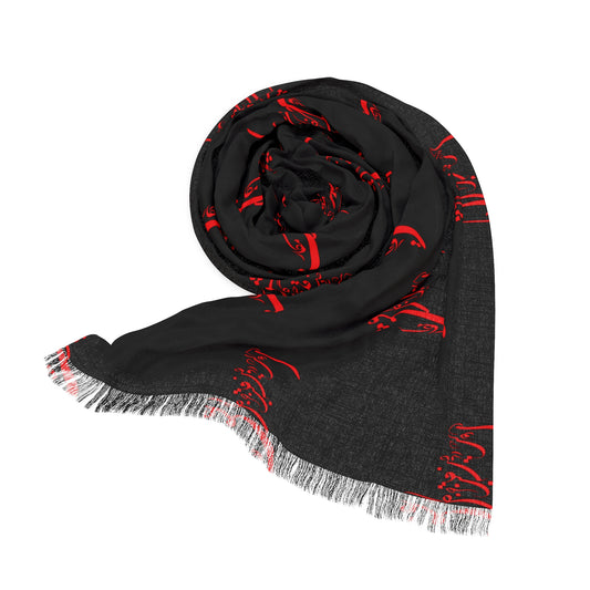 PERSIAN CALLIGRAPHY LIGHT SCARF ای دوست در روضه قلب جز گل عشق مکار