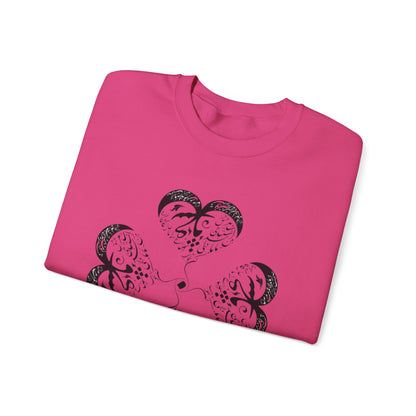 UNISEX FARSI CALLIGRAPHY HEART SWEATSHIRT: 'MAL MANI' BY MOEIN