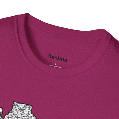 UNISEX SOFTSTYLE T-SHIRT | IRAN MAP "همه عالم تن است و ایران قلب آن"