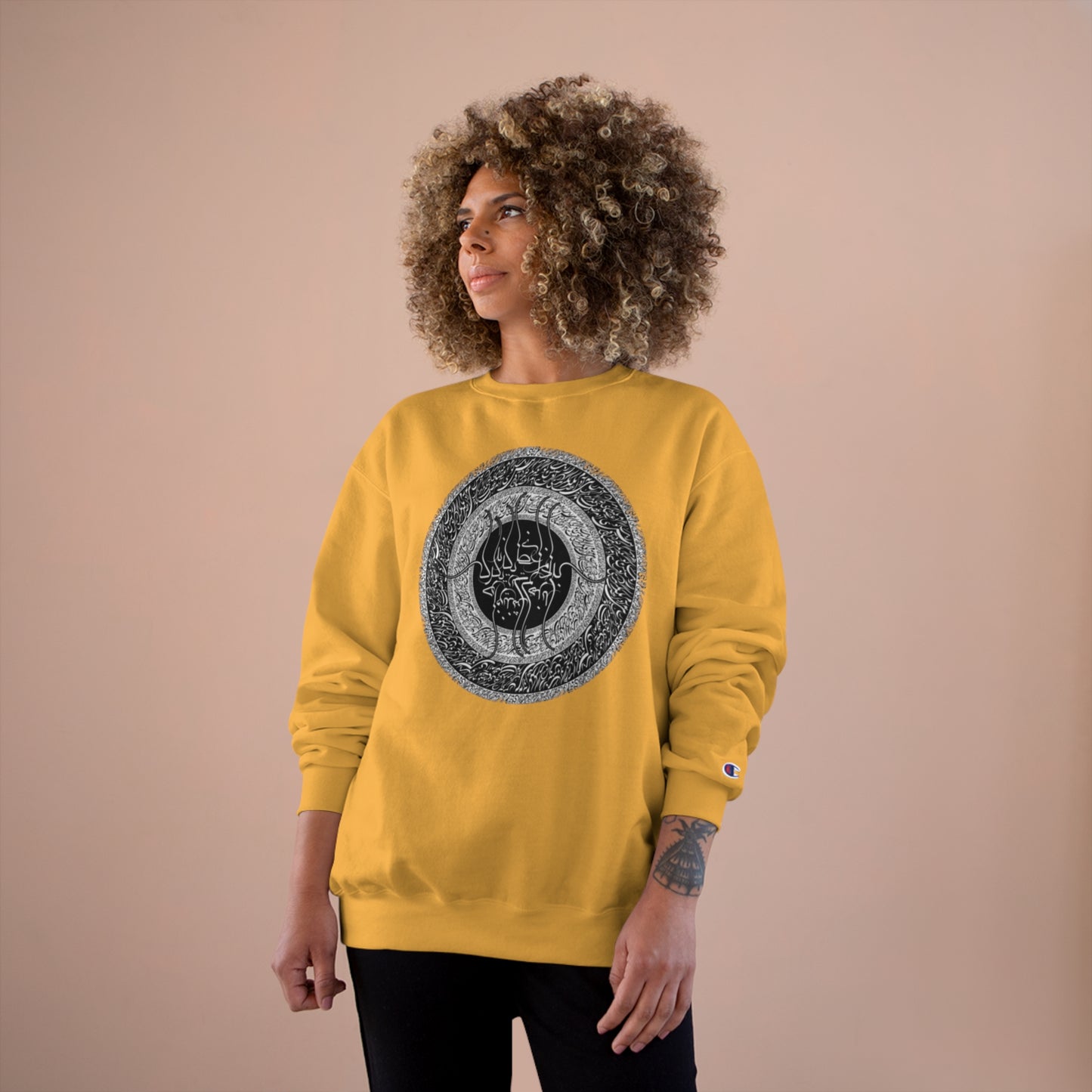 َUnisex Eco Champion Sweatshirt with Farsi Poem