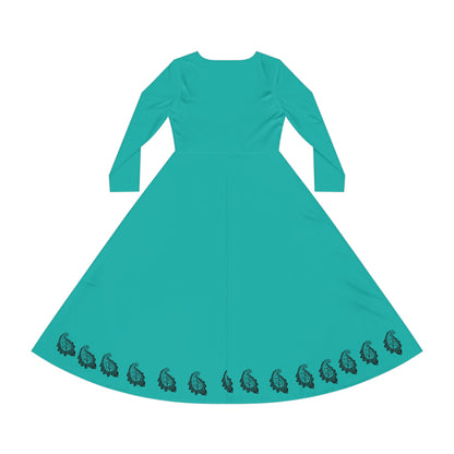 PERSIAN CALLIGRAPHY HICH DANCE DRESS
