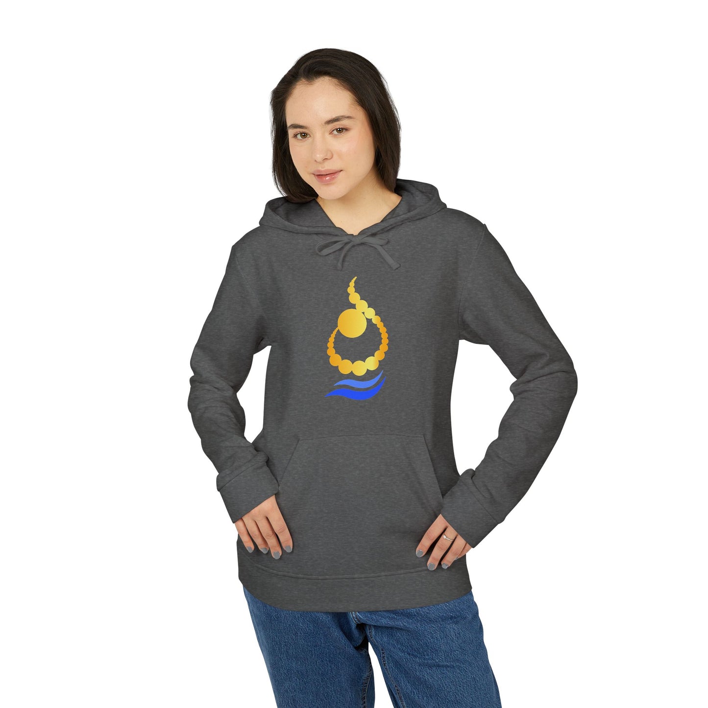 ADIDAS UNISEX FLEECE HOODIE | ن ALPHABET N EMBLEM