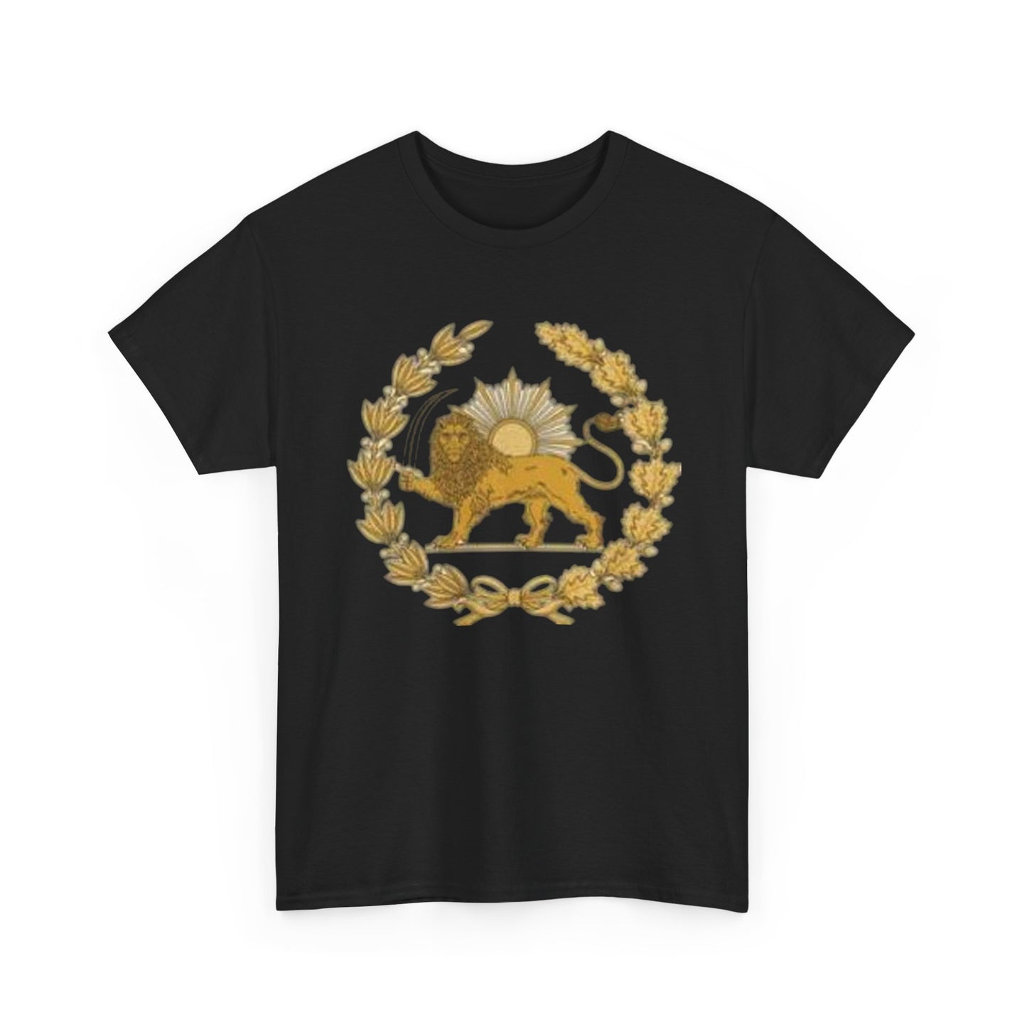 T-SHIRT VINTAGE LION PERSAN ET SOLEIL – SYMBOLE IRANIEN