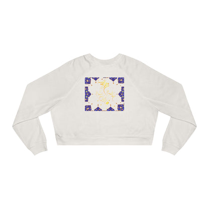 RUMI POEM & LETTER N " ن " CROP PULLOVER