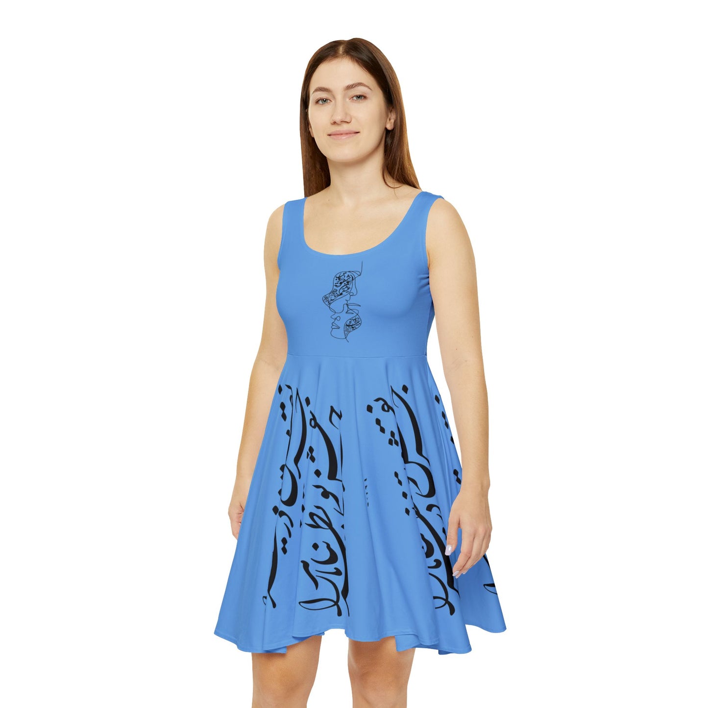 Copy of Women's Skater Dress with Persion Culture Poam