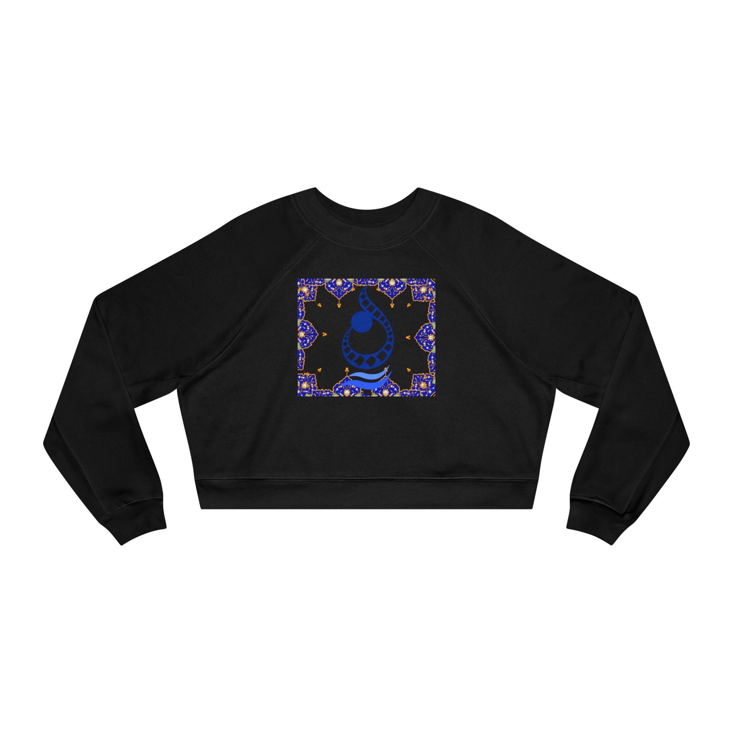 RUMI POEM & LETTER N " ن " CROP PULLOVER