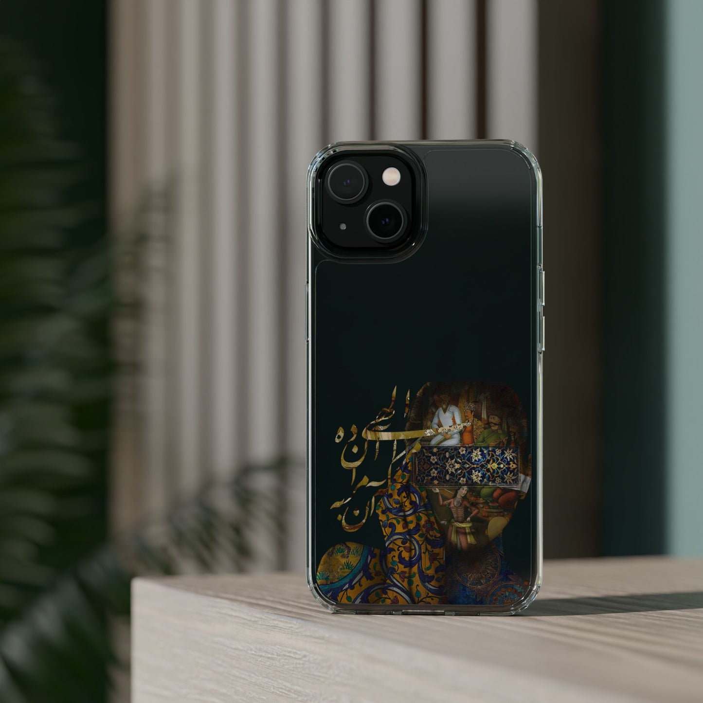 PERSIAN CLEAR PHONE CASE – CULTURAL FARSI DESIGN | "الهی مرا آن ده که آن به" |