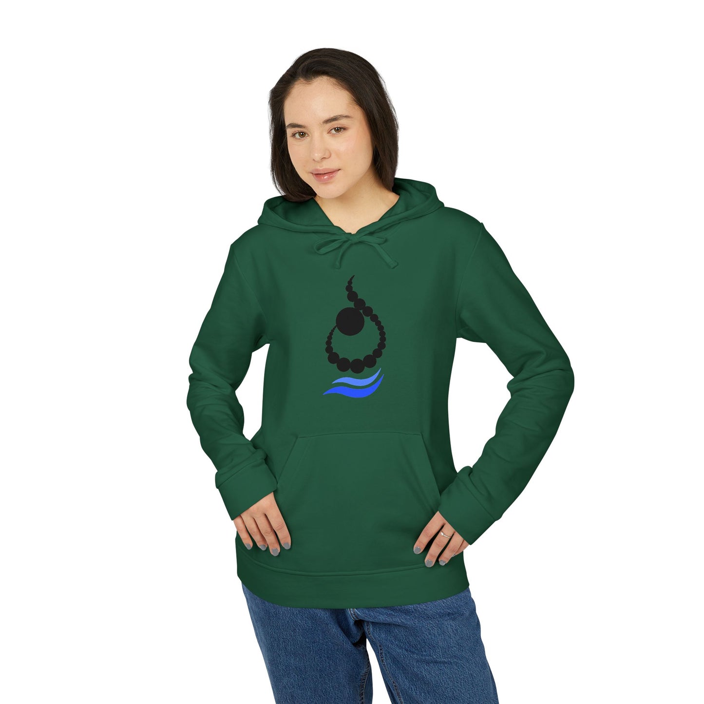 ADIDAS UNISEX FLEECE HOODIE | ن ALPHABET N EMBLEM