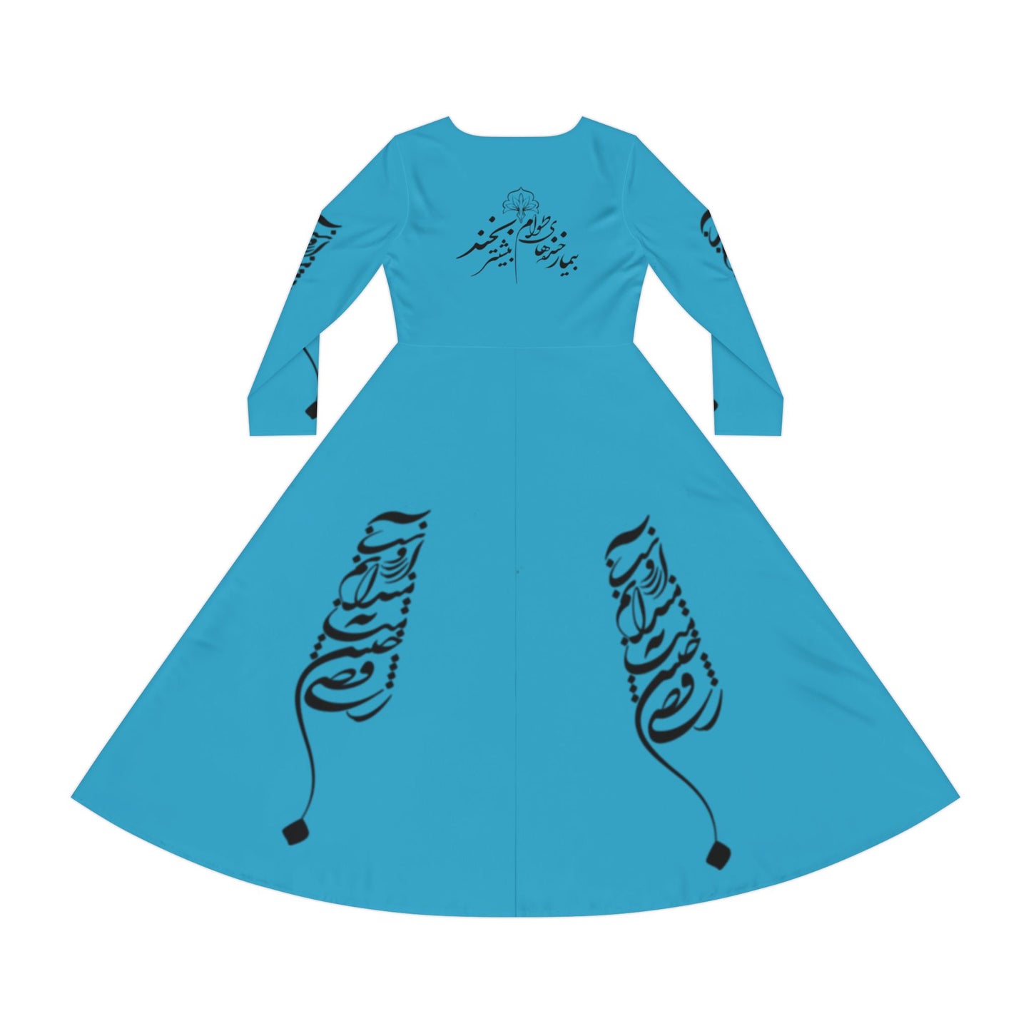 PERSIAN CALLIGRAPHY DANCE DRESS