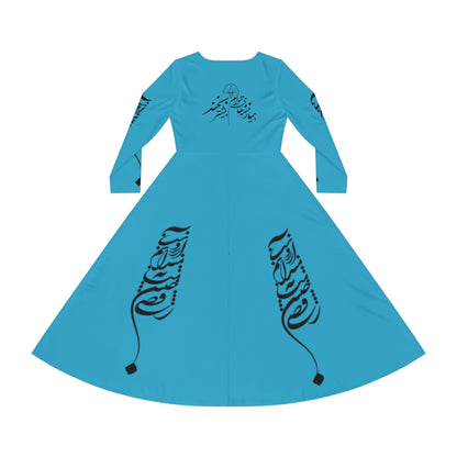 PERSIAN CALLIGRAPHY DANCE DRESS