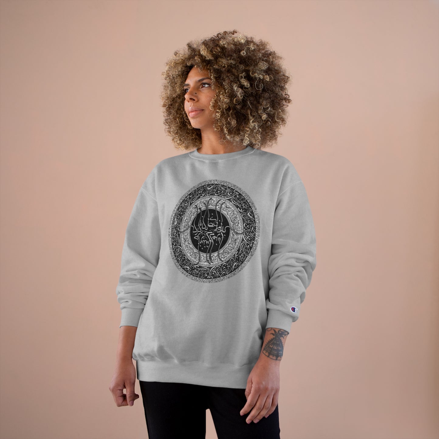 َUnisex Eco Champion Sweatshirt with Farsi Poem