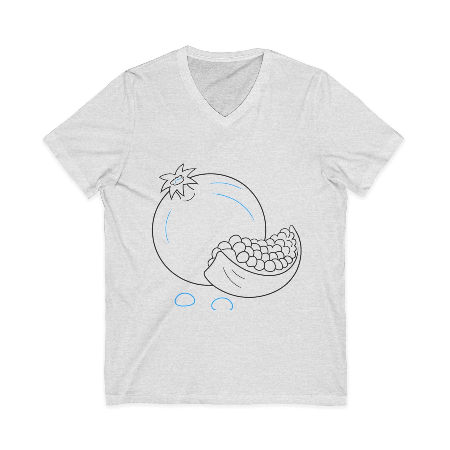 Pomegranate Bliss Unisex V-Neck Tee