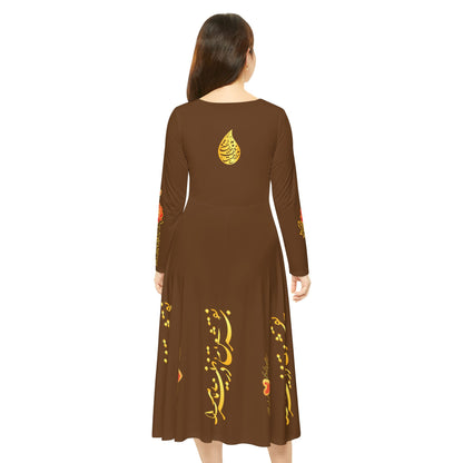 PERSIAN CALLIGRAPHY DANCE DRESSt