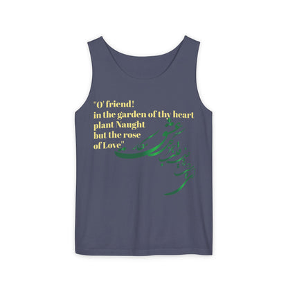FARSI CALLIGRAPHY UNISEX TANK TOP LOVE QUOTE IN FARSI ENGLISH