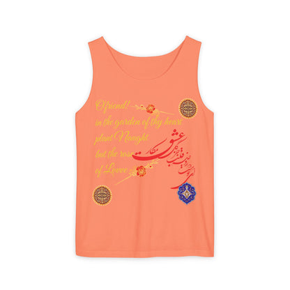 FARSI CALLIGRAPHY UNISEX TANK TOP LOVE QUOTE IN FARSI ENGLISH