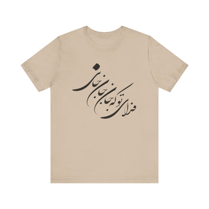 UNISEX JERSY SHORT SLEEVE TEE فدای تو که جان جان جانی