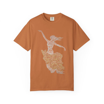 PERSIAN IRAN MAP WOMEN CALLIGRAPHY T-SHIRT