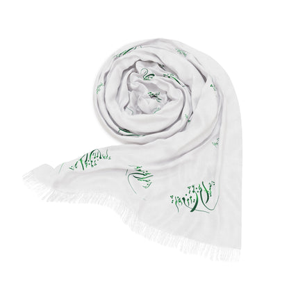FARSI CALLIGRAPHY LIGHTWEIGHT FLORAL SCARF
