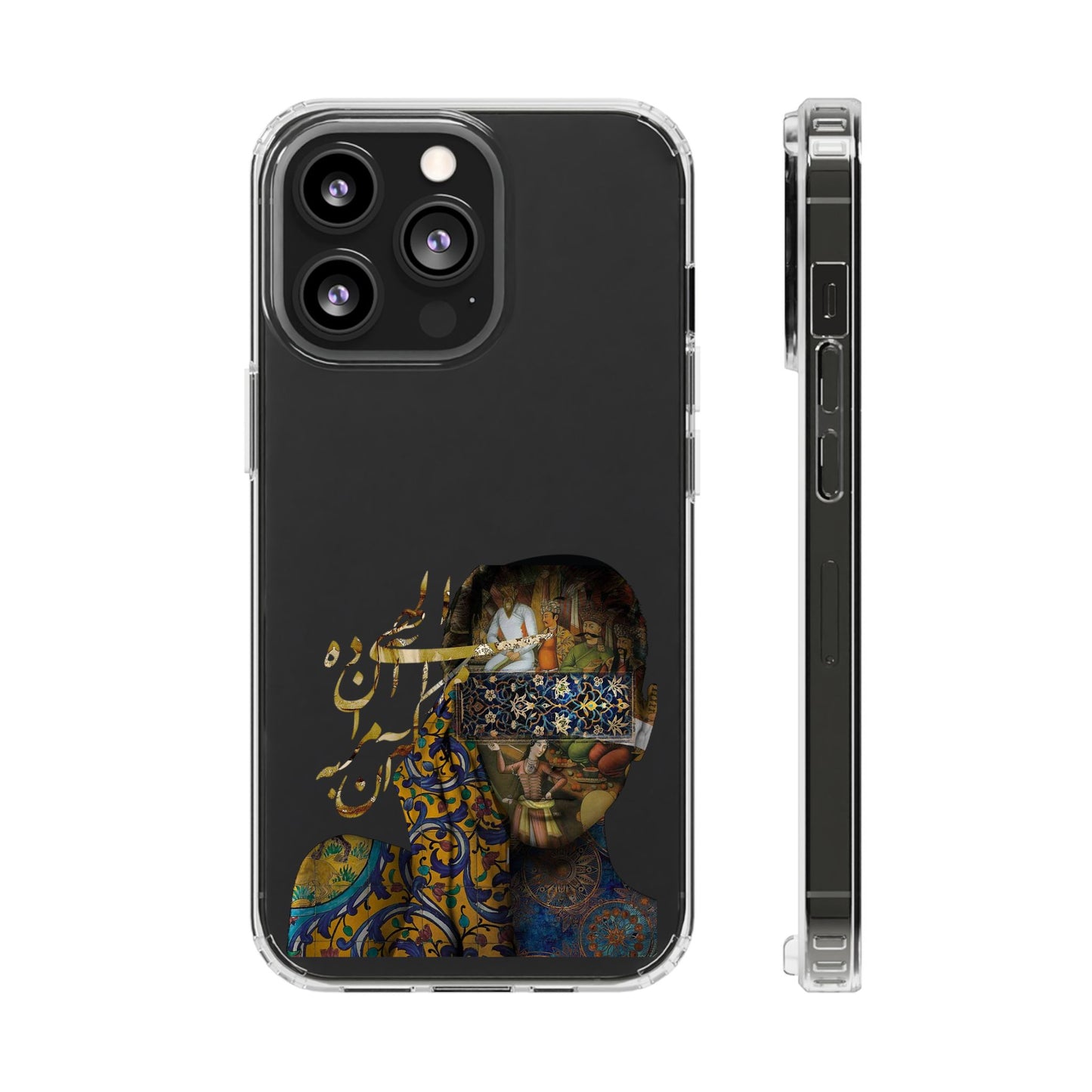 PERSIAN CLEAR PHONE CASE – CULTURAL FARSI DESIGN | "الهی مرا آن ده که آن به" |