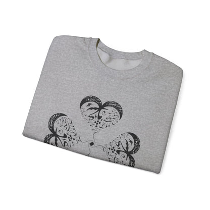 UNISEX FARSI CALLIGRAPHY HEART SWEATSHIRT: 'MAL MANI' BY MOEIN