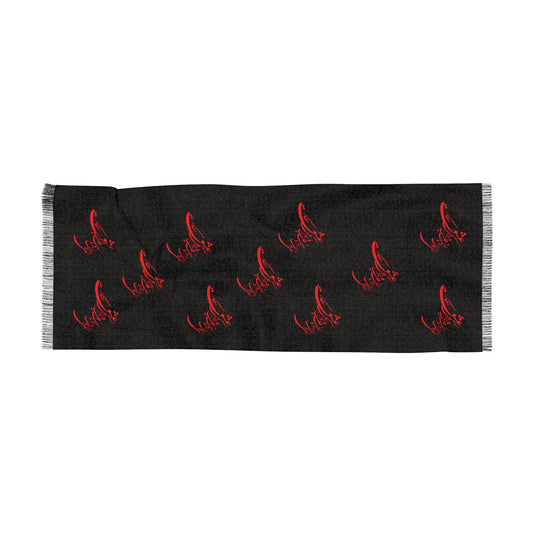 PERSIAN CALLIGRAPHY LIGHT SCARF ای دوست در روضه قلب جز گل عشق مکار