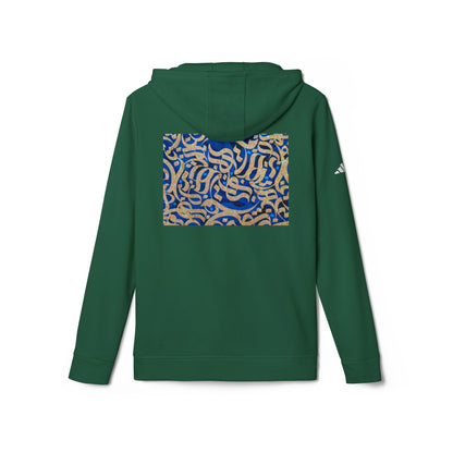 ADIDAS UNISEX FLEECE HOODIE — RUMI POETRY DESIG
